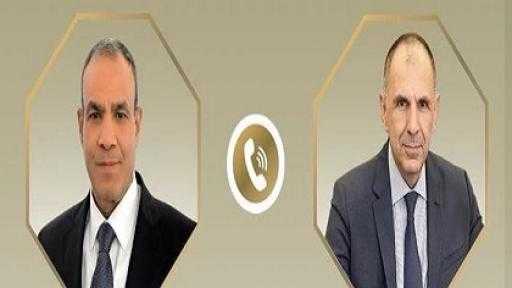 وزير الخارجية يبحث مع نظيره اليونانى العلاقات الثنائية والتطورات الإقليمية