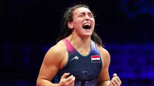 ذهبية سمر حمزة ترفع رصيد مصر إلى 15... ذهبية سمر حمزة ترفع رصيد مصر إلى 15 ميدالية في دورة ألعاب البحر المتوسط 2026