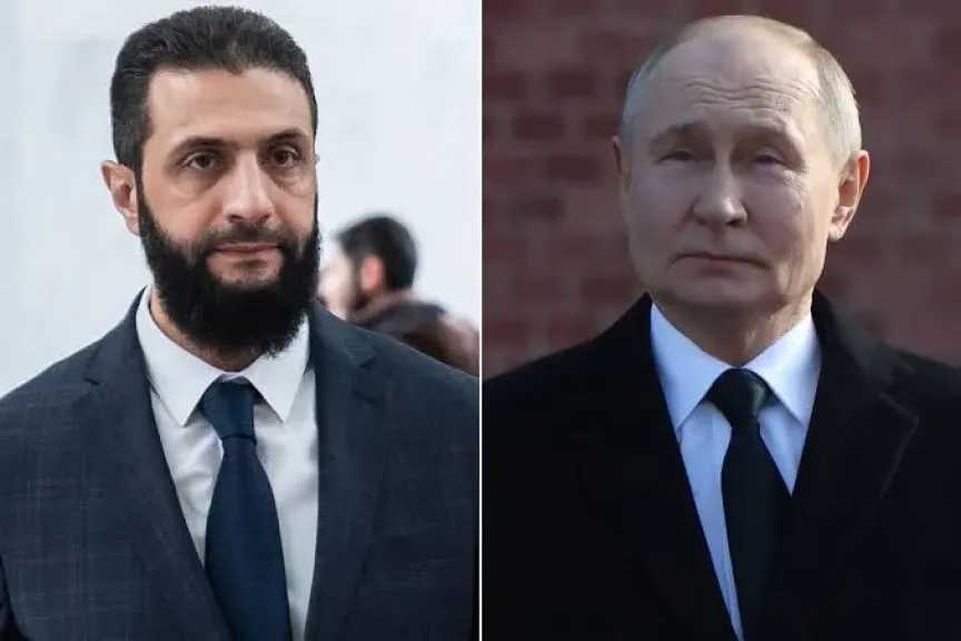 بوتين للشرع: نرفض الاعتداءات الإسرائيلية على سوريا