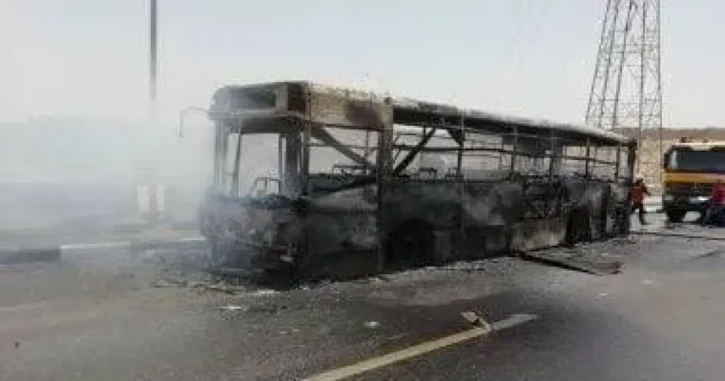 حريق أتوبيس 