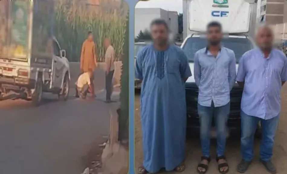 ضبط قائد سيارة نقل ومرافقيه بعد إتلاف مطب شوكي بالمنوفية للسير عكس الاتجاه