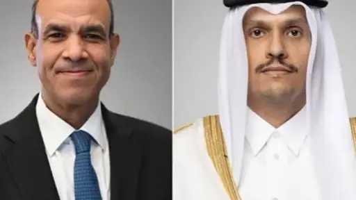 الخارجية القطرية: رئيس الوزراء بحث مع وزير خارجية... الخارجية القطرية: رئيس الوزراء بحث مع وزير خارجية مصر جهود خفض التصعيد بالمنطقة