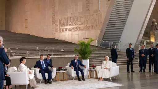 انتصار السيسي: المتحف المصري الكبير يجسد عظمة حضارة... انتصار السيسي: المتحف المصري الكبير يجسد عظمة حضارة أبهرت العالم