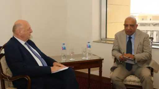 وزير الكهرباء يلتقي بنظيره الإيطالي لبحث تعزيز التعاون... وزير الكهرباء يلتقي بنظيره الإيطالي لبحث تعزيز التعاون في مشروع الربط الكهربائي بين مصر وإيطاليا