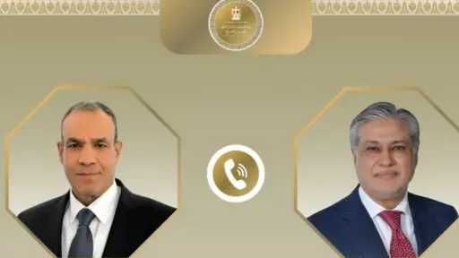 وزير الخارجية يبحث مع نظيره الباكستاني تطورات الأوضاع... وزير الخارجية يبحث مع نظيره الباكستاني تطورات الأوضاع الإقليمية