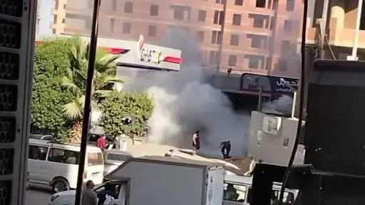إخماد حريق اندلع بسيارة تاكسي داخل محطة غاز... إخماد حريق اندلع بسيارة تاكسي داخل محطة غاز بالفيوم
