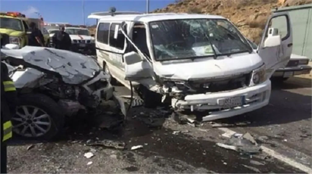 حادث ميكروباص وملاكي