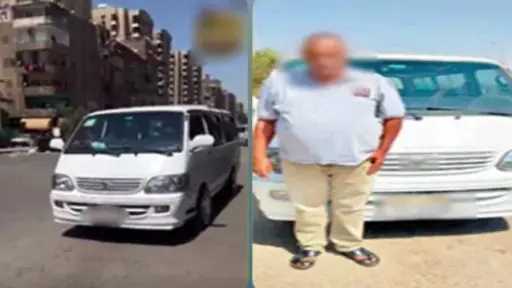 ميكروباص يسير عكس الاتجاه في المطرية.. والداخلية تضبط السائق
