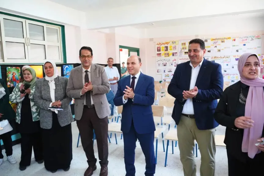 محافظ الغربية يواصل افتتاح المدارس بالقرى والعزب