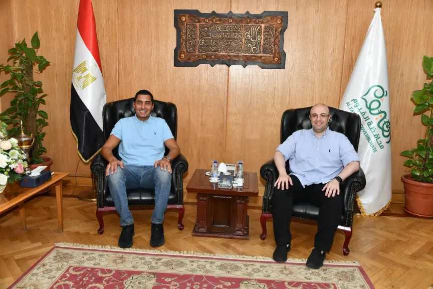 محافظ الفيوم يستقبل وزير الشباب والرياضة ويبحثان سبل دعم المنشآت الرياضية وتعزيز الخدمات المقدمة للشباب