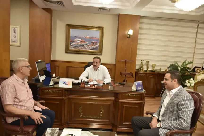 محافظ بورسعيد يلتقي النائب محمد سلامة عضو مجلس الشيوخ لبحث عدد من الملفات الخدمية