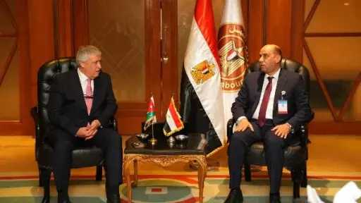وزير العمل يبحث مع نظيره الأردني أوضاع العمالة... وزير العمل يبحث مع نظيره الأردني أوضاع العمالة المصرية في المملكة