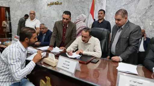 محافظ سوهاج يعقد اللقاء الجماهيري الأسبوعي لبحث مطالب... محافظ سوهاج يعقد اللقاء الجماهيري الأسبوعي لبحث مطالب المواطنين وحل مشكلاتهم