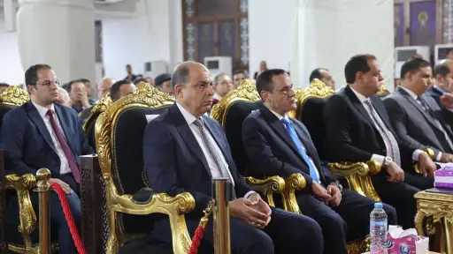 محافظ المنيا يشارك في احتفالية اليوبيل الذهبي لإعادة تأسيس مطرانية ملوي وأنصنا والأشمونين بحضور قداسة البابا تواضروس الثاني