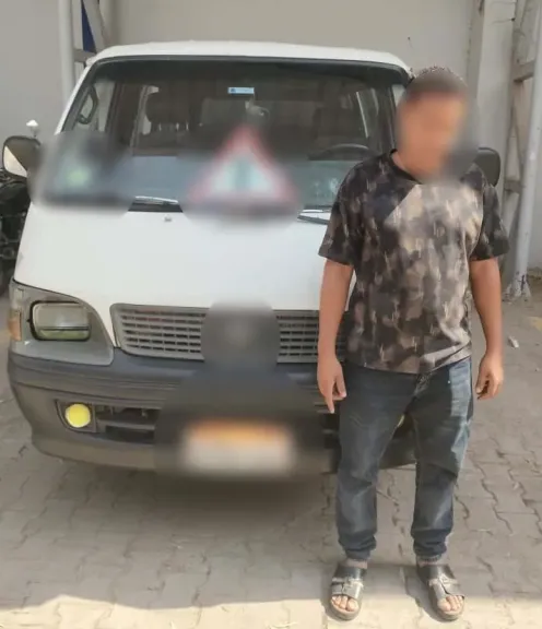 ضبط سائق ميكروباص 