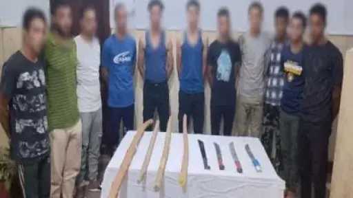 مشاجرة بالأسلحة البيضاء والعصي في الفيوم مشاجرة بالأسلحة البيضاء والعصي في الفيوم