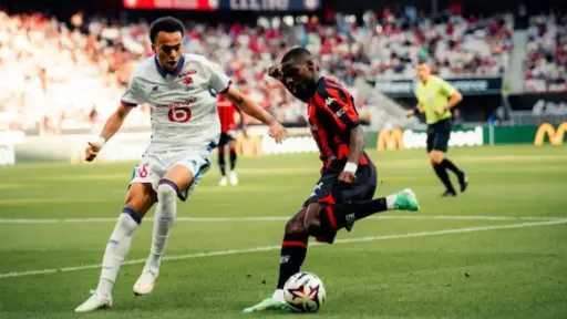 بمشاركة محمد عبد المنعم.. نيس يهزم ليل بثنائية في الدوري الفرنسي