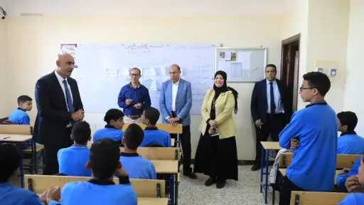 محافظ المنيا ووزير التعليم يتفقدان عددًا من المدارس لمتابعة انتظام الدراسة