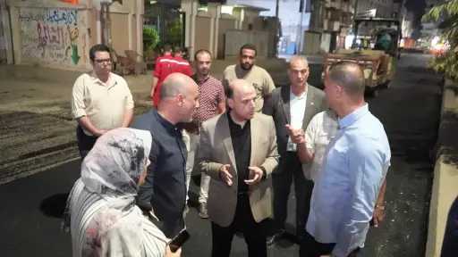 محافظ الغربية يتفقد أعمال رصف شارع مصنع الكاوتش... محافظ الغربية يتفقد أعمال رصف شارع مصنع الكاوتش بحي أول طنطا