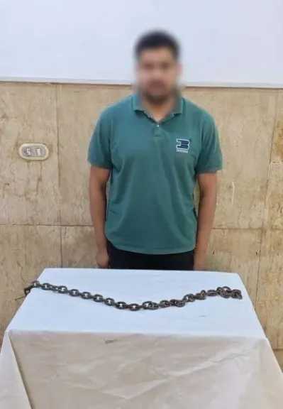 ضبط متهم بالتعدي على نجل عمه بسلسلة حديدية بسبب خلافات الميراث في الغربية