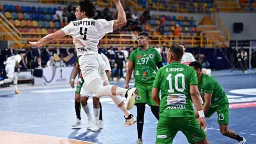 الزمالك يكتسح منتدى درب السلطان المغربي في مونديال... الزمالك يكتسح منتدى درب السلطان المغربي في مونديال الأندية لكرة اليد