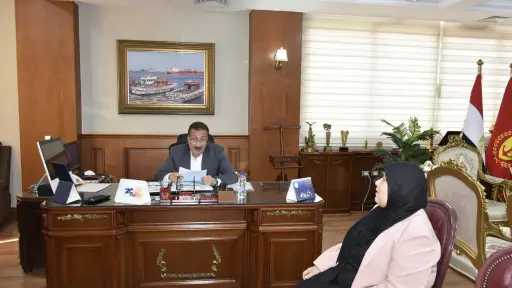 محافظ بورسعيد يستقبل رئيس الإدارة المركزية للمشروعات بجهاز... محافظ بورسعيد يستقبل رئيس الإدارة المركزية للمشروعات بجهاز تعمير سيناء