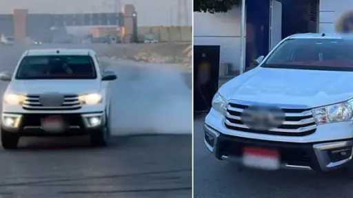 ضبط قائد سيارة بعد ظهوره في فيديو يقود برعونة ويؤدي حركات استعراضية بجنوب سيناء