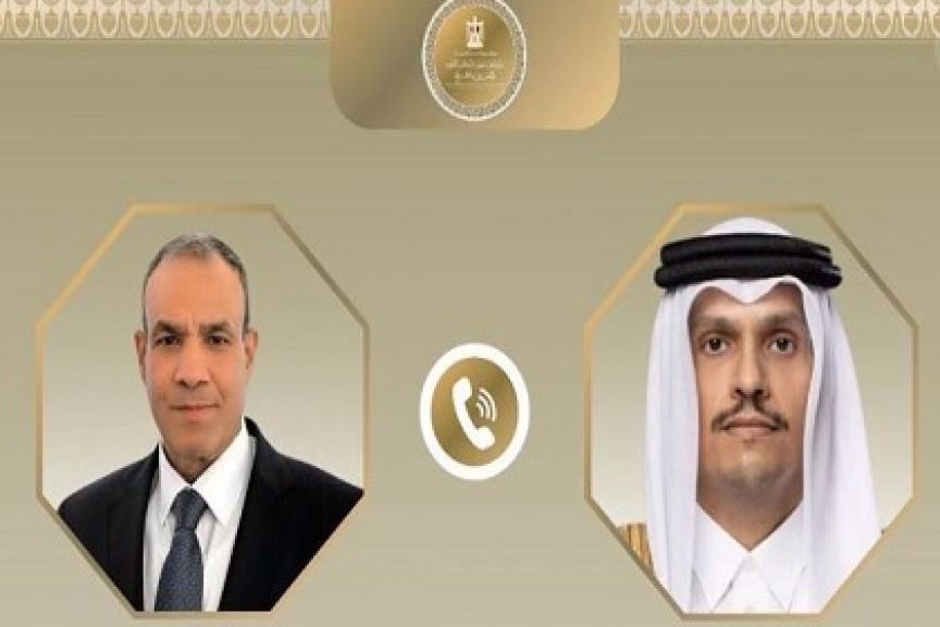 وزير الخارجية ونظيره القطري