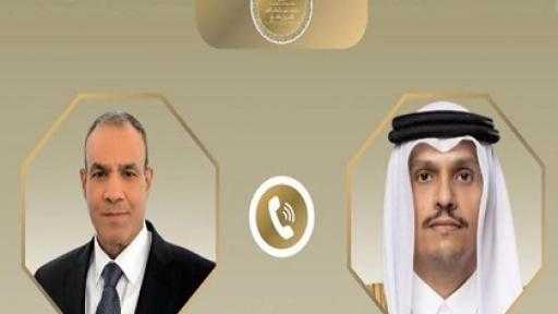وزير الخارجية يبحث مع نظيره القطري العلاقات الثنائية والتطورات الإقليمية