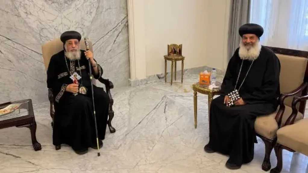 البابا تواضروس يستقبل الأنبا برنابا لمناقشة ملفات الخدمة الرعوية بإيطاليا