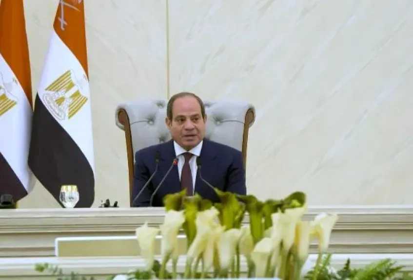 الرئيس السيسي: مصر قوية بمؤسساتها وقادرة على حماية أمنها القومي