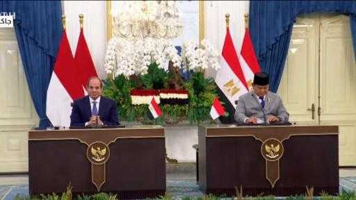 الرئيس السيسى ونظيره الإندونيسى يشهدان مراسم التوقيع على عدد من مذكرات التفاهم