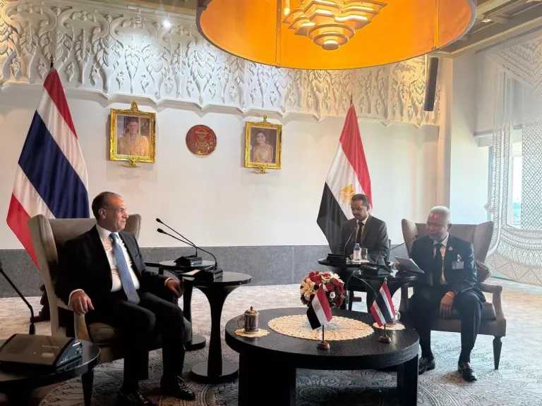 وزير الخارجية يلتقي رئيس مجلس النواب ورئيس الجمعية الوطنية التايلاندية
