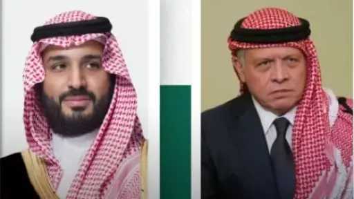 ملك الأردن يعزي ولي العهد السعودي في ضحايا... ملك الأردن يعزي ولي العهد السعودي في ضحايا الاعتداءات على المملكة
