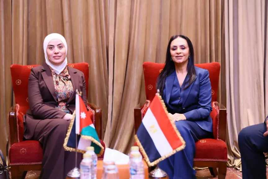 وزيرة التضامن الاجتماعي تلتقي وزيرة التنمية الاجتماعية الأردنية