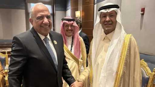 وزير الكهرباء يبحث مع نظيره السعودي الاستعدادات الجارية... وزير الكهرباء يبحث مع نظيره السعودي الاستعدادات الجارية لتدشين الربط الكهربائي بين البلدين وموعد التشغيل