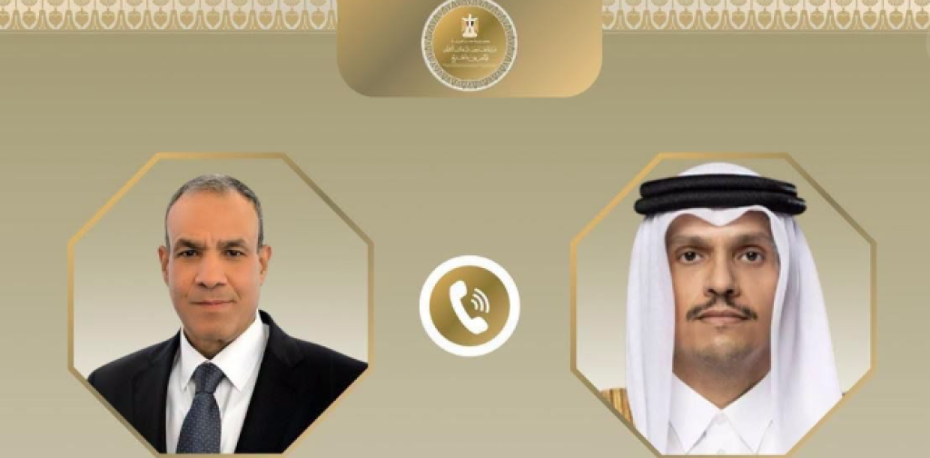 وزير الخارجية ونظيره القطري