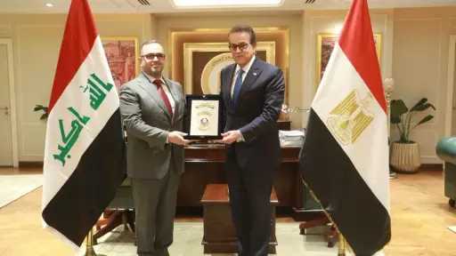 وزير الصحة يبحث مع نظيره العراقي تعزيز التعاون الصحي وتوطين صناعة الأدوية