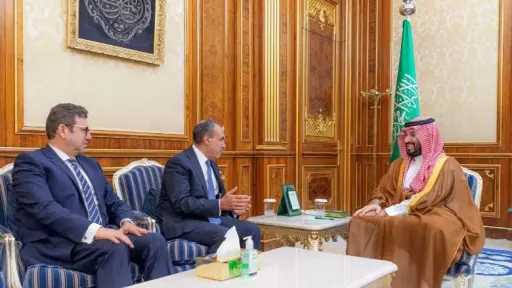 وزير الخارجية يسلم ولي العهد السعودي رسالة خطية من الرئيس السيسي