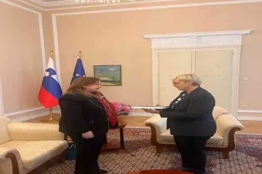 رئيسة سلوفينيا تستقبل سفيرة مصر لدى جمهورية سلوفينيا