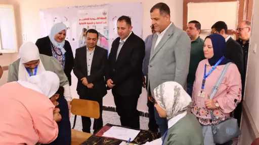 محافظ دمياط يدشن الحملة القومية للتطعيم ضد مرضي الحصبة والحصبة الألمانية