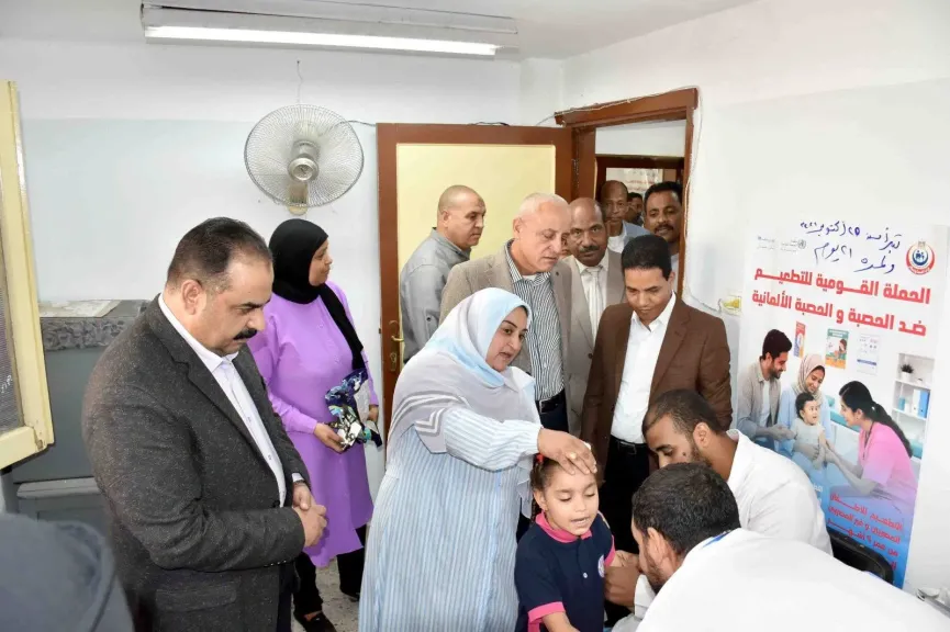 محافظ الأقصر يشهد انطلاق فعاليات الحملة القومية للتطعيم ضد مرضي الحصبة والحصبة الألمانية 