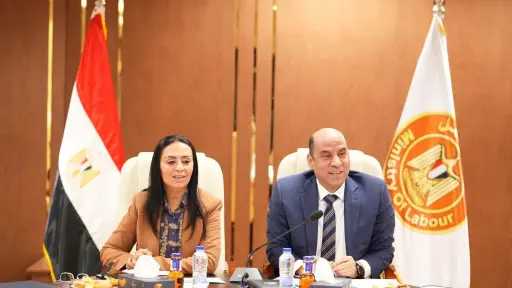 وزيرا العمل والتضامن يترأسان اجتماع ”لجنة الحماية الاجتماعية... وزيرا العمل والتضامن يترأسان اجتماع ”لجنة الحماية الاجتماعية والتمكين الاقتصادي ورعاية العمالة غير المنتظمة”