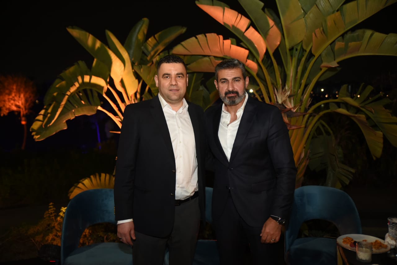 أحمد عامر يحضر حفل زفاف ابنة رجل الأعمال إبراهيم أبو عميرة