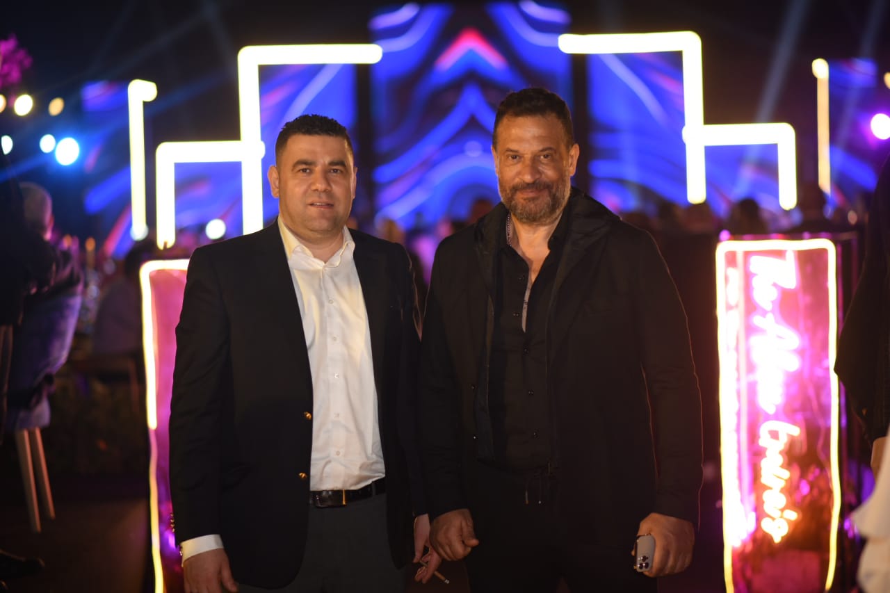 أحمد عامر يحضر حفل زفاف ابنة رجل الأعمال إبراهيم أبو عميرة