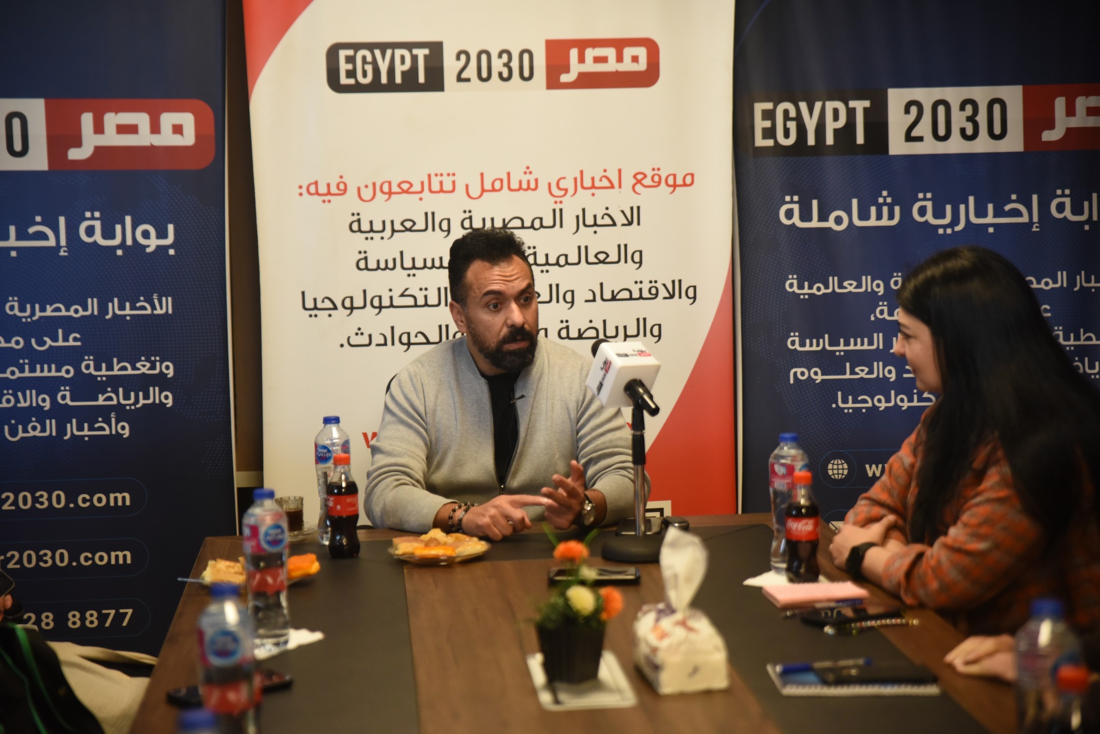 الفنان أحمد عبد الله في ضيافة مصر 2030